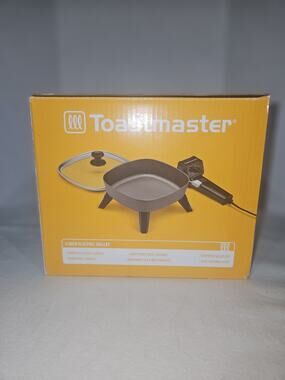 Toastmaster 6-Inch Electric Skillet TM-602SKKL Ceramic Glass Lid Removable Hand…